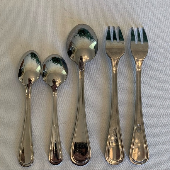 Walco PACIFIC RIM Contemporary 5 Piece Spoons Forks W Mixed Brands Same Pattern - Picture 4 of 11